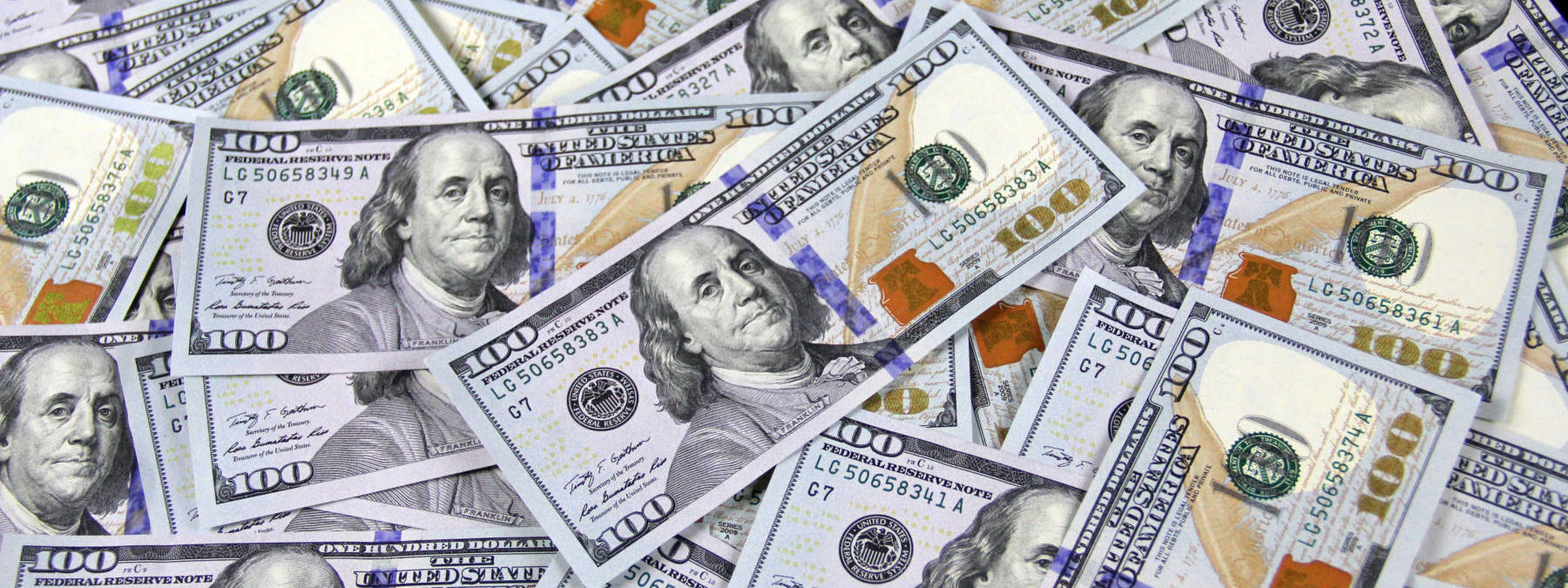 100 us dollar banknotes